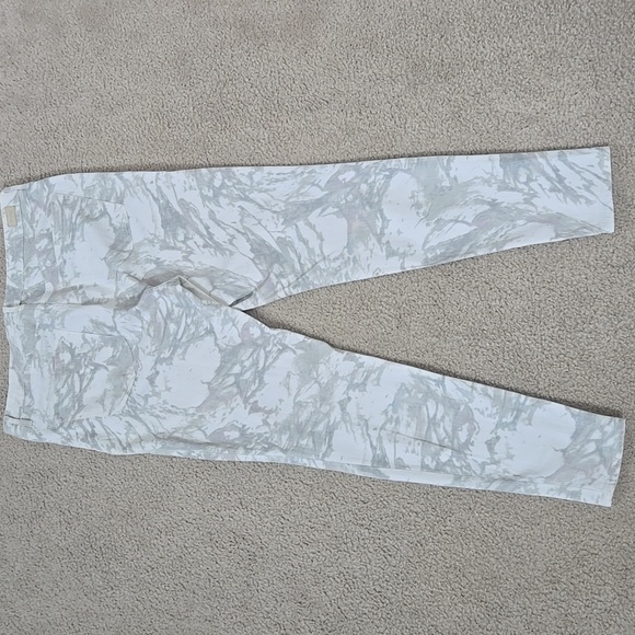 Skinnygirl White and Gray Patterned Marbled Christina Marie Skinny Jeans Size 14 - Picture 9 of 13